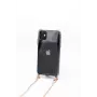 Evelatus Apple iPhone 11 Pro Silikon Transparente Hülle mit Halskette TPU Band Gold