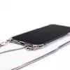 Evelatus Apple iPhone 11 Pro Silikon Transparent mit Halsband TPU Band Silber