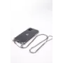Evelatus Apple iPhone 11 Pro Silikon Transparent mit Halsband TPU Band Silber