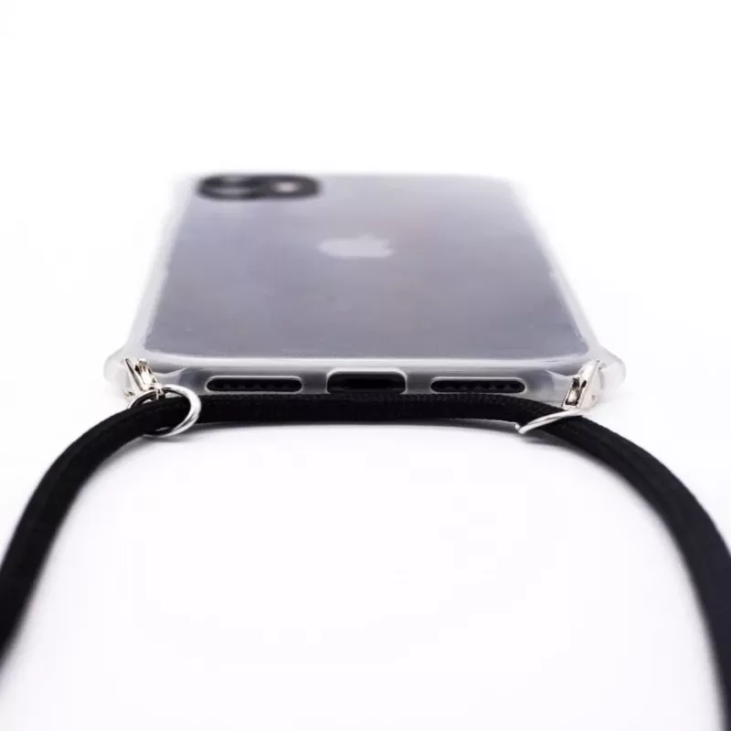 Evelatus Apple iPhone 11 Pro Silikon Transparent mit Halsband TPU-Band Transparent