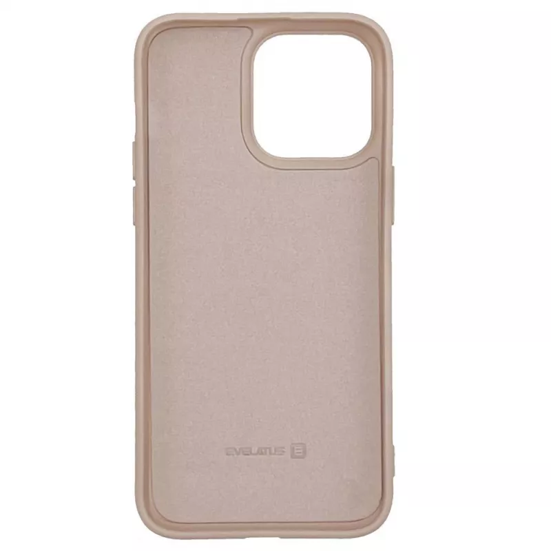 Evelatus Apple iPhone 14 Pro Max 6,7 Zoll Nano Silikon Hülle Soft Touch TPU Beige