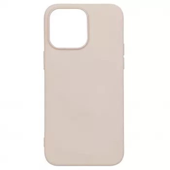 Evelatus Apple iPhone 14 Pro Max 6,7 Zoll Nano Silikon Hülle Soft Touch TPU Beige