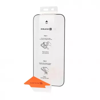 Evelatus Flip Glass Magic Easy Install Displayschutzfolie für Apple iPhone 18 Pro, Schwarz, ohne Einzelhandelsverpackung