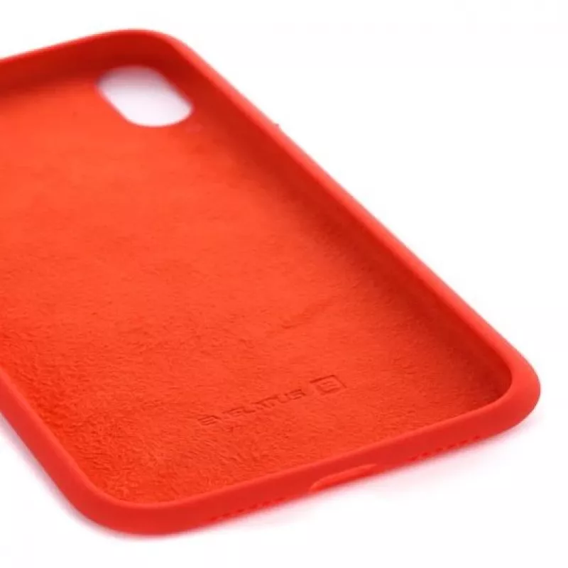 Evelatus Apple iPhone XS Premium Soft Touch Silikonhülle Rot