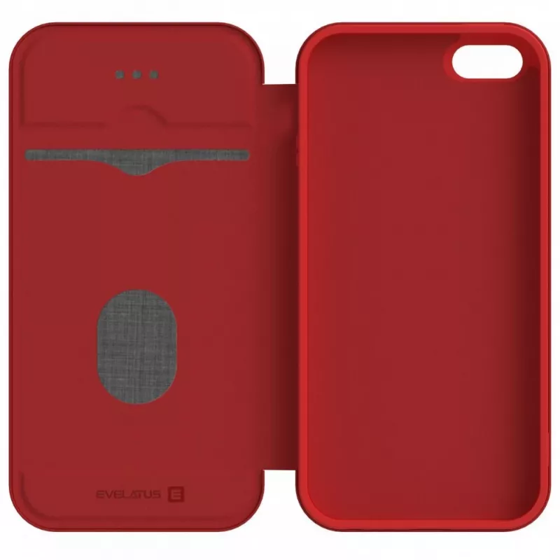 Evelatus Buchhülle für Samsung Galaxy A50 / A30s / A50s, Weinrot
