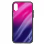 Evelatus Huawei P Smart 2019 Water Ripple Full Color Electroplating Tempered Glass Screen Protector Gradient Pink-Purple