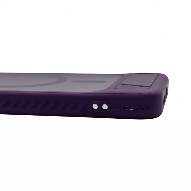 Evelatus Rubber Coated MagSafe Case with Stand for Samsung Galaxy A37 / A36 - Lila