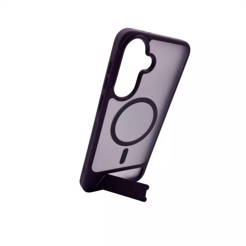 Evelatus Rubber Coated MagSafe Case with Stand for Samsung Galaxy A37 / A36 - Lila
