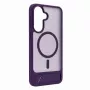 Evelatus Rubber Coated MagSafe Case with Stand for Samsung Galaxy A37 / A36 - Lila