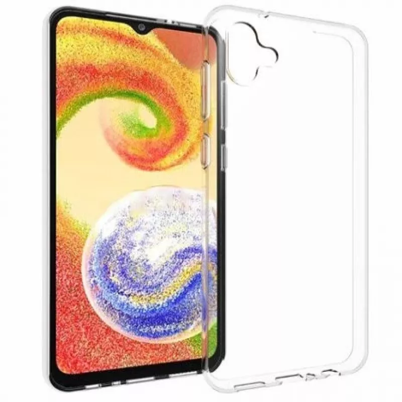 EVELATUS Samsung Galaxy A04E / A04 Clear Silicone Case 1,5mm TPU Transparent