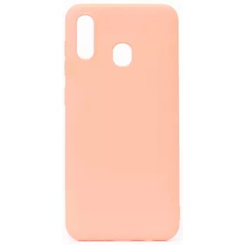Evelatus Samsung Galaxy A20E Nano Silicone Case Soft Touch TPU Beige