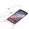 Evelatus Samsung Galaxy A30s Case with Rope White Stripes Transparent