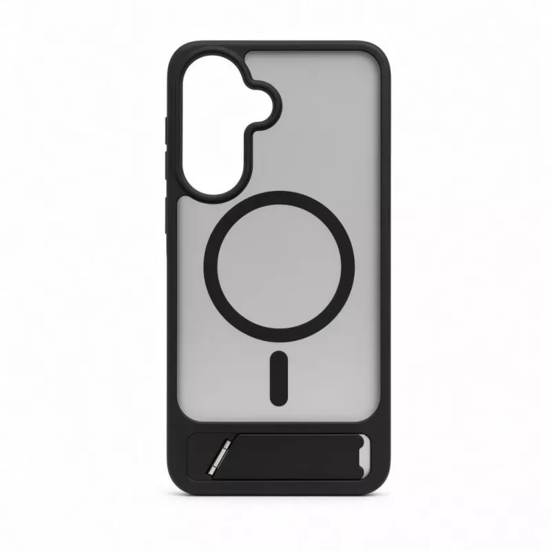 Evelatus Samsung Galaxy A37 / A36 Gummiertes MagSafe Case mit Standfuß Schwarz