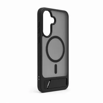 Evelatus Samsung Galaxy A37 / A36 Gummiertes MagSafe Case mit Standfuß Schwarz