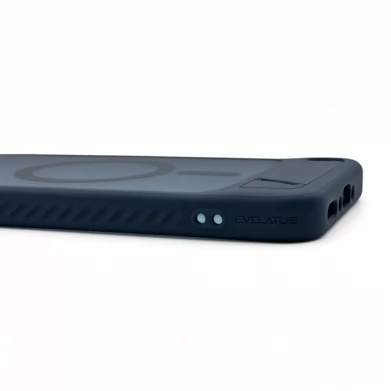 Evelatus Samsung Galaxy A37 / A36 Gummiertes MagSafe Case mit Standfuß Navy Blue