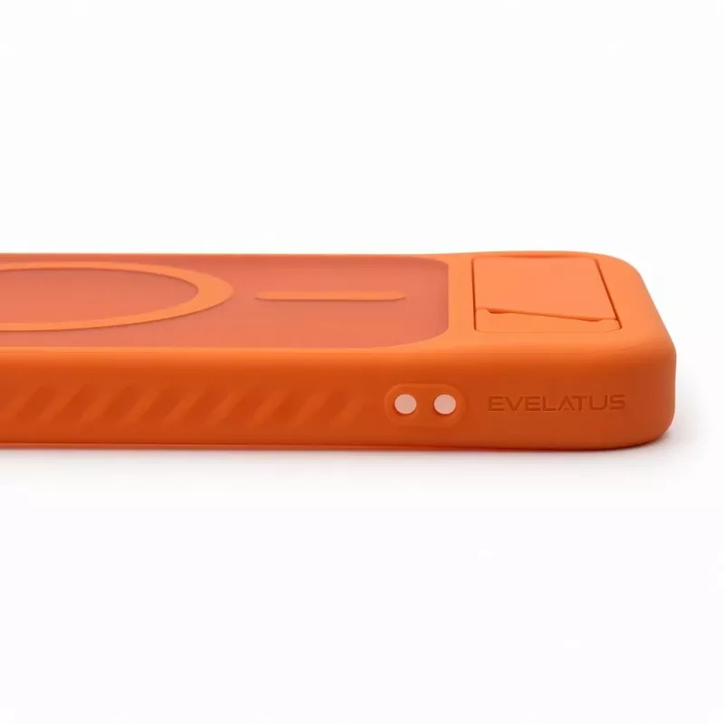Evelatus Samsung Galaxy A37 / A36 Gummiertes MagSafe Case mit Standfuß Orange