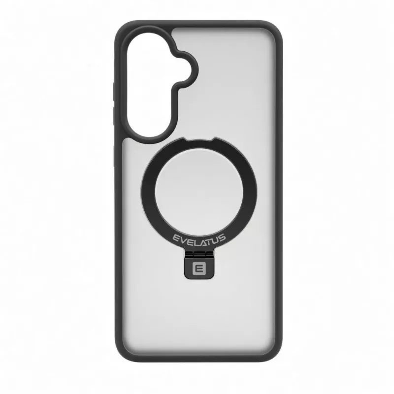 Evelatus Samsung Galaxy A37 / A36 Shield-Hülle mit MagSafe & Ständer, matt Rauchgrau