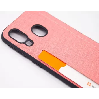 Evelatus Samsung Galaxy A40 Silikon-Rückseitenhülle Pink