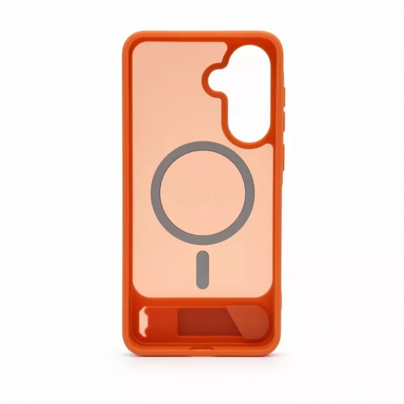 Evelatus Samsung Galaxy A57 Gummiertes MagSafe Case mit Standfuß Orange