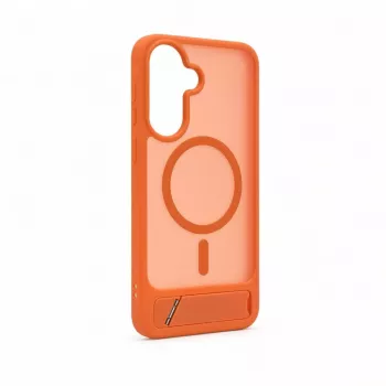 Evelatus Samsung Galaxy A57 Gummiertes MagSafe Case mit Standfuß Orange