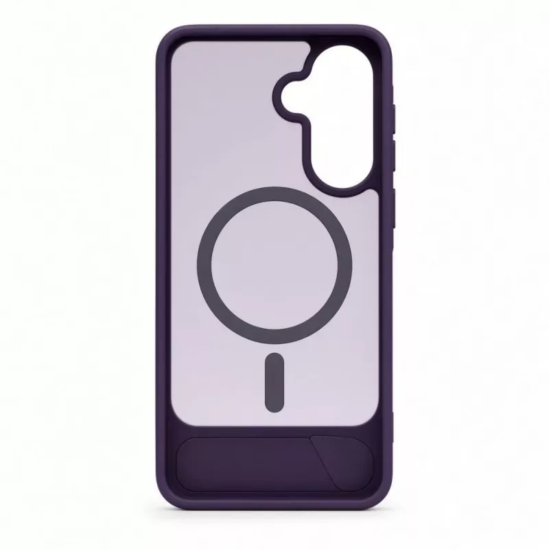 Evelatus Samsung Galaxy A57 Gummiertes MagSafe Case mit Standfuß Lila