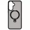 Evelatus Samsung Galaxy A57 Shield Case mit MagSafe & Stand Matt Ring Schwarz