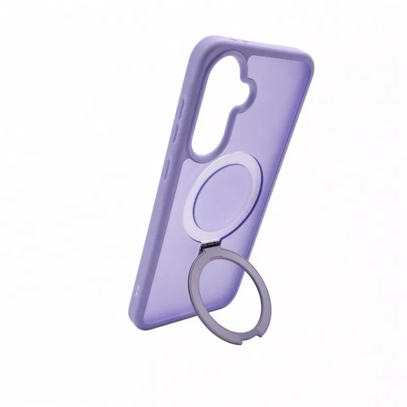 Evelatus Samsung Galaxy A57 Shield Case mit MagSafe & Stand, matter Ring, Lavendel-Lila