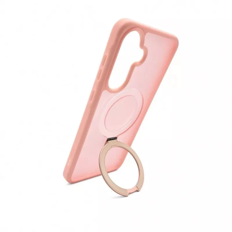 Evelatus Samsung Galaxy A57 Shield Case mit MagSafe & Ständer Matt Ring Hellrosa