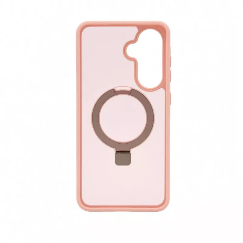 Evelatus Samsung Galaxy A57 Shield Case mit MagSafe & Ständer Matt Ring Hellrosa