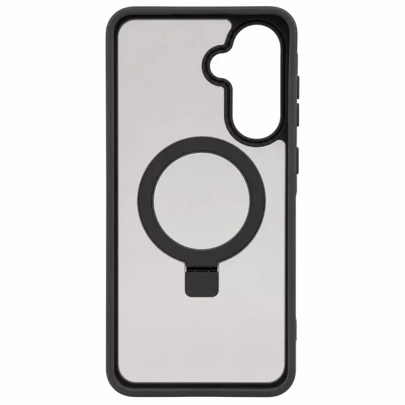 Evelatus Samsung Galaxy A57 Shield-Hülle mit MagSafe & Ständer, matter Ring, Rauchgrau