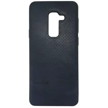 Evelatus Samsung Galaxy A6 Plus 2018 TPU Case 1 mit Metallplatte (kompatibel mit magnetischer Handyhalterung) Blau