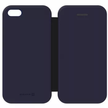 Evelatus Samsung Galaxy A7 2018 Buchhülle Dunkelblau - PU-Leder Folio mit Kartenfächern, Magnetverschluss, Ständer, TPU-Innenschale