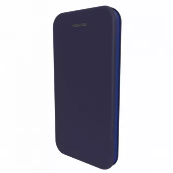 Evelatus Samsung Galaxy A7 2018 Buchhülle Dunkelblau - PU-Leder Folio mit Kartenfächern, Magnetverschluss, Ständer, TPU-Innenschale