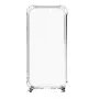Evelatus Samsung Galaxy A70 Silicone Transparent mit Halsband TPU Band Silber