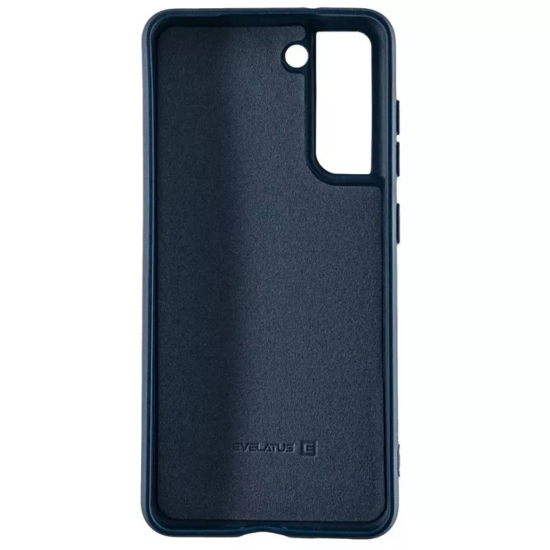 Evelatus Samsung Galaxy S21 FE Nano Silicone Case Soft Touch TPU Blau