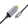 Evelatus TPC04 Universelles Datenkabel HDMI auf Type-C, Schwarz