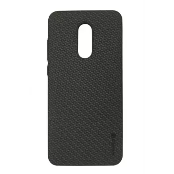 Evelatus Xiaomi Redmi 5 Plus TPU Case 2 mit Metallplatte (kompatibel mit magnetischer Handyhalterung) Schwarz