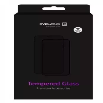 Evelatus Xiaomi Redmi 9 0,33mm Flat Clear Tempered Glass Screen Protector with Japan Glue, Anti-Static