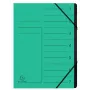 Exacompta Fächermappe 7 Fächer Grün