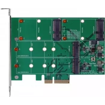 EXSYS EX-3649 mSATA/M.2 RAID-Controller, PCIe x2, RAID 0/1/JBOD, ASM1062R