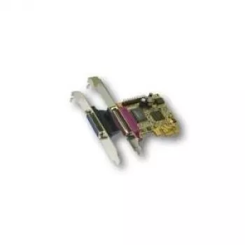 EXSYS EX-44012 PCI Express Dual Parallel Port Karte EPP/ECP, MosChip MCS9901CV, Low Profile