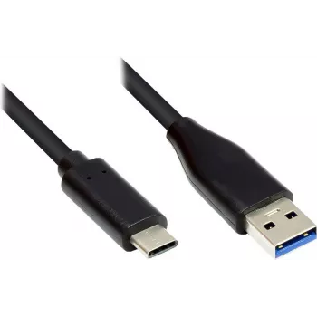 EXSYS EX-K1584-3.0 USB 3.2 Gen 1 Kabel, USB-A auf USB-C, 3 m, Schwarz