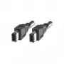 EXSYS FireWire 1394 Kabel 6-Pin auf 6-Pin, 3,0 m, Schwarz, 400 Mbps EX-K6802