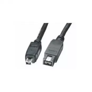 EXSYS FireWire 800 (IEEE 1394b) Kabel, 9-Pin auf 4-Pin, 5,0 m, Schwarz EX-K6873