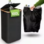 EXTRALINK Black Forest Mehrwegflaschen-Sammelkorb, faltbar, 100L, Schwarz