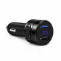 EXTRALINK Bluetooth FM Transmitter mit 2x USB-Ladegerät, Freisprecheinrichtung, Schwarz