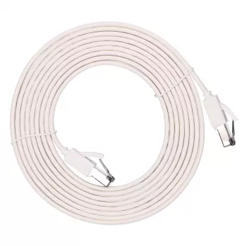 EXTRALINK Cat 8 U/FTP Flachkabel Patchkabel 3m 40G Weiß