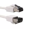 EXTRALINK Cat.8 U/FTP Flachband-Patchkabel 5m 40Gbps Weiß