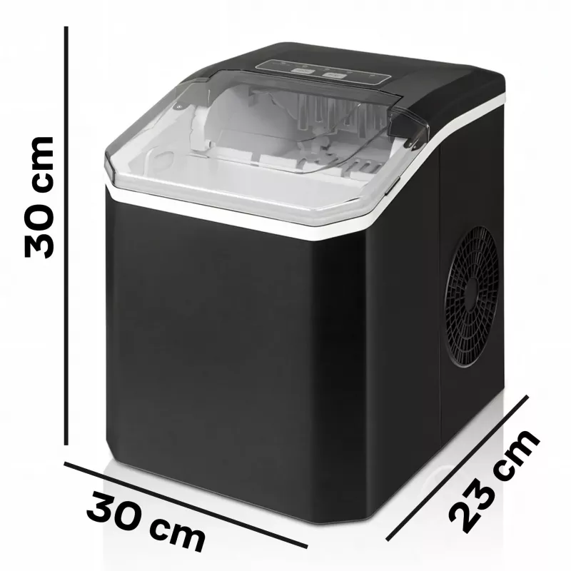 Extralink SmartLife Cube Ice Lite Eiswürfelbereiter - 12 kg/24h, 1,8L Tank, Bullet Ice, Schwarz