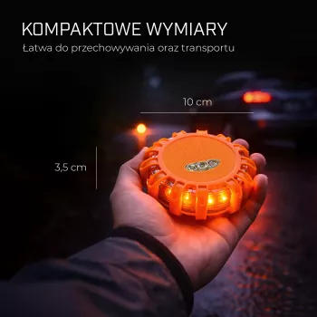 Extralink Smartlife LED-Warnleuchte, USB-C, Amber, IP67
